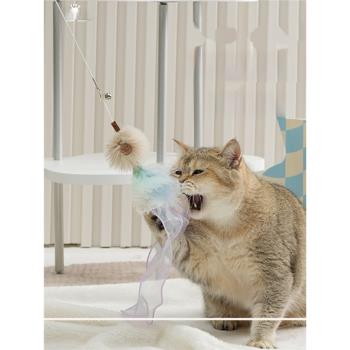PawsHolic長桿可替換頭逗貓棒