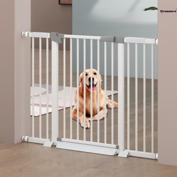 。寵物阻攔門隔離柵欄室內家用護欄隔離門大中小型犬防貓狗檔門圍