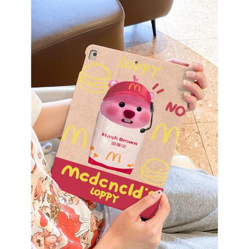 適用于ipad9保護套air5書本式蘋果ipad10筆槽8平板2022卡通10.9脆薯餅露比mini4殼Pro2025硅膠第九代新款air6