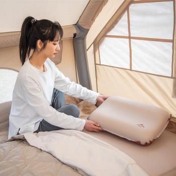 Naturehike挪客3D舒適靜音海綿枕頭戶外自駕露營旅行枕自動充氣枕
