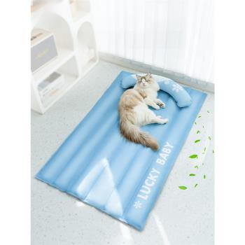 寵物冰墊夏季貓墊子降溫貓咪涼墊睡覺用涼席狗狗睡墊夏天冰窩用品
