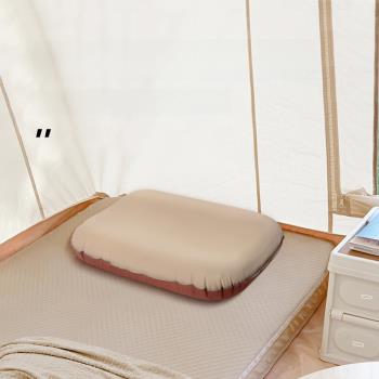 自動充氣枕頭旅行枕便攜戶外露營吹氣枕頭氣墊睡袋空氣枕家用午睡
