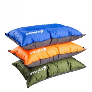 夏諾多吉戶外便攜可收納海綿高回彈旅行枕頭自動充氣枕頭