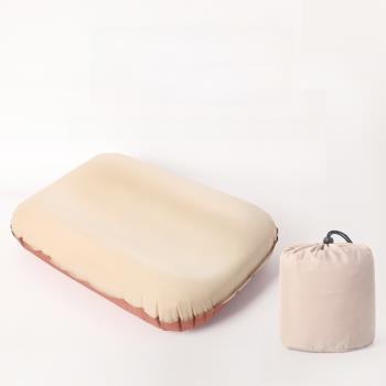 自動充氣枕頭戶外露營睡袋氣墊u型枕便攜式旅行枕海綿枕奶酪枕頭