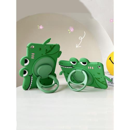 2024蘋果ipad保護套a2602第十代360度旋轉air5/4防摔五六mini6適用pro11寸硅膠平板殼9八九兒童可愛小眾air6