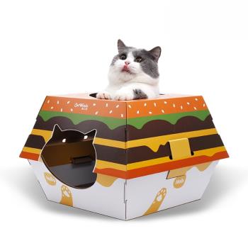 麥當勞草莓牛奶盒紙箱寵物貓窩