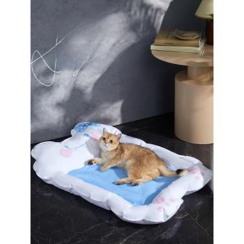 寵物冰墊夏季貓窩涼窩四季通用網紅貓床地墊降溫涼席睡覺用狗墊子