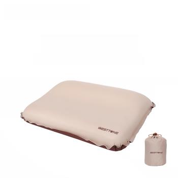 WestTune戶外露營自動充氣枕頭便攜式長途旅行護頸枕家用午睡靠枕