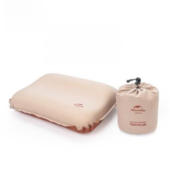 Naturehike挪客戶外3D舒適靜音海綿枕頭露營旅行便攜易收納充氣枕
