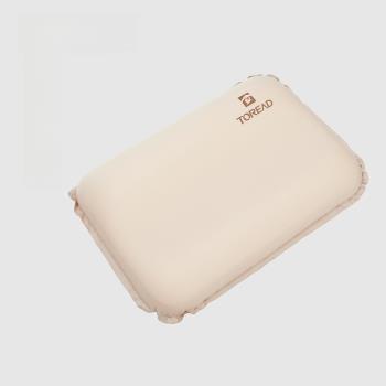 探路者22新款3D舒適靜音海綿枕便攜易收納自動充氣枕TEFFBK90820