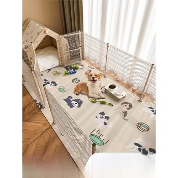 pvc寵物地墊 養貓地毯兔墊防水防尿專用防滑墊板養狗貓咪圍欄睡墊