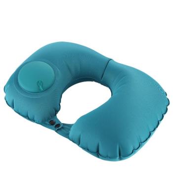 按壓式充氣枕頭旅行戶外型枕護頸枕午睡枕牛奶絲充氣枕午睡枕