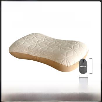 Takibi塔吉比戶外充氣枕頭軟硬可調節充氣強支撐家用充氣護頸枕