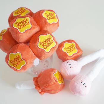 INS韓國藏食可愛棒棒糖寵物玩具
