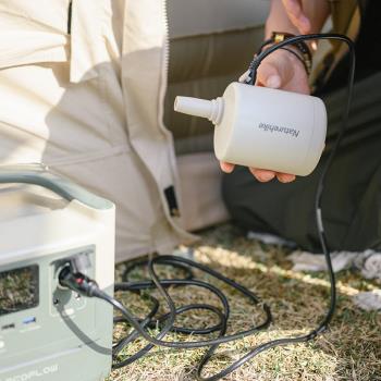 挪客大功率電動充氣泵戶外露營便攜充氣墊充氣枕車載充氣抽充一體