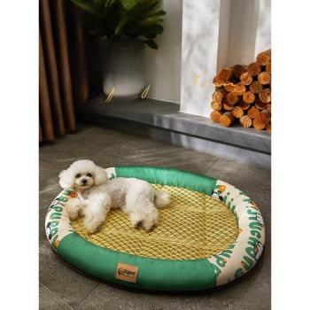 狗窩夏天涼席狗床沙發墊子睡覺用小型犬泰迪貓窩四季通用寵物用品