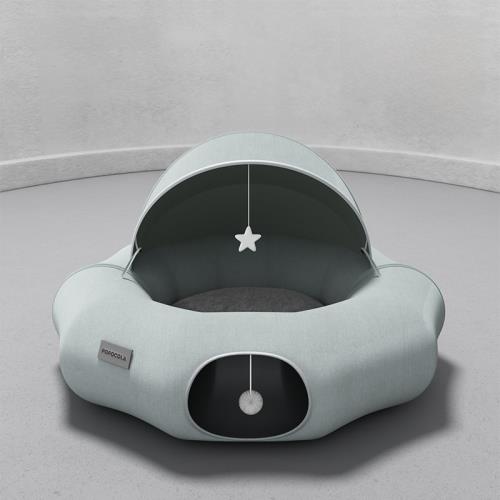 貓窩冬季保暖封閉式甜甜圈貓隧道玩具冬天貓咪帳篷輪胎鉆洞躲避屋