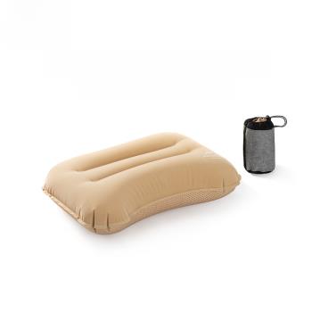 NH挪客TPU植絨充氣枕頭舒適護頸部頸椎枕戶外露營帳篷方午睡枕頭