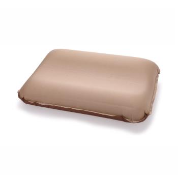 加戶外3D卡其色自充氣枕頭野外露營便攜奶酪枕頭重舒適靠