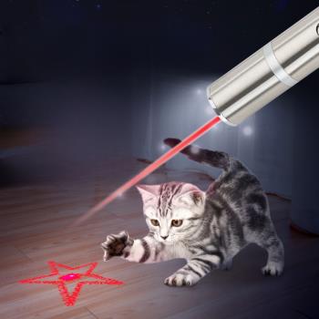 USB充電激筆光玩具紅外線貓咪
