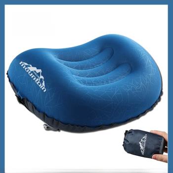 新款戶外充氣枕頭野營露營枕頭車載靠枕旅行枕充氣抱枕