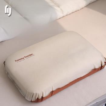 自動充氣枕頭旅行枕便攜戶外露營護頸枕氣墊睡袋空氣枕午睡