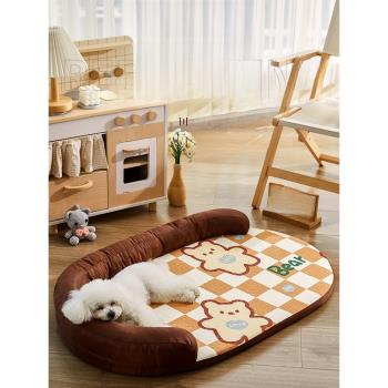狗窩夏天涼席可拆洗狗狗床中小型犬泰迪睡墊貓窩四季通用寵物用品