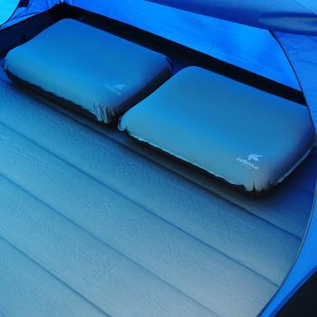 露營旅行便攜易收納自動充氣枕戶外3D舒適靠枕高彈力回棉奶酪枕頭