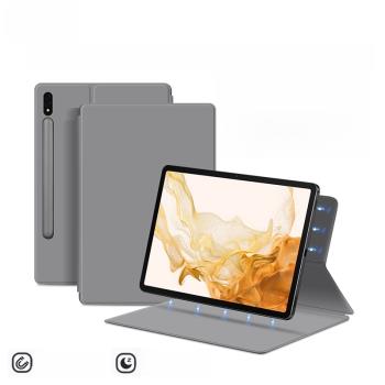 久宇 適用三星Galaxy Tab S8+保護套12.4英寸S7+Plus平板電腦殼s9 FE磁吸皮套SM-X800/T970/T735帶筆槽休眠殼