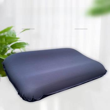 戶外3D海綿枕自動充氣枕頭露營帳篷氣墊枕旅行便攜頸椎枕午休靠枕
