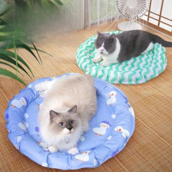 貓咪冰墊夏季貓窩狗窩墊子狗狗降溫用涼席涼墊寵物夏天冰窩睡覺墊