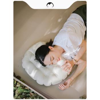 Naturehike挪客TPU充氣枕便攜戶外露營纖絲絨氣墊枕午睡枕頭靠枕