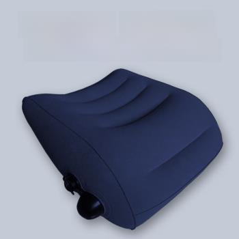 充氣枕頭按壓式充氣腰枕便攜靠墊靠枕飛機腰靠高鐵男護腰枕頭靠背