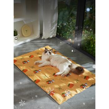 貓墊子寵物冰墊夏季冰窩貓窩睡覺用降溫涼席涼墊狗狗睡墊貓咪用品