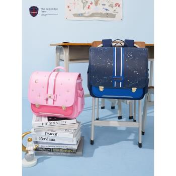 劍橋樹新款2021-橫版雙肩書包小學生女童1-3年級護脊減負兒童背包