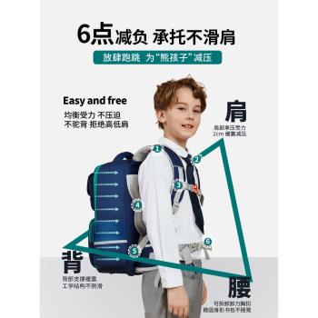 COOLBABY女童兒童書包女生小學生女孩男孩一三到六年級輕便大容量