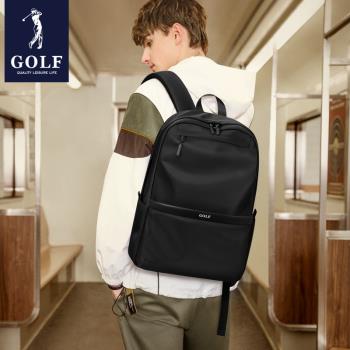GOLF背包男士雙肩包大學生書包時尚休閑防潑水大容量15.6寸電腦包