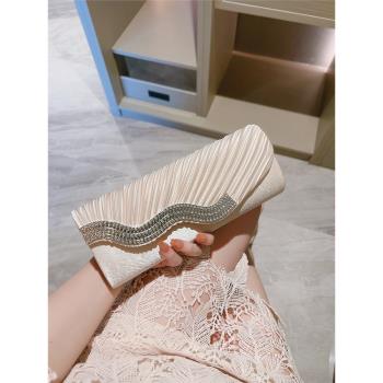 女士鑲鉆晚宴會時尚斜跨手拿包