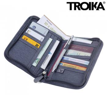 德國TROIKA多功能護照包大容量防盜刷卡包盒大眾甲殼蟲錢包證件包