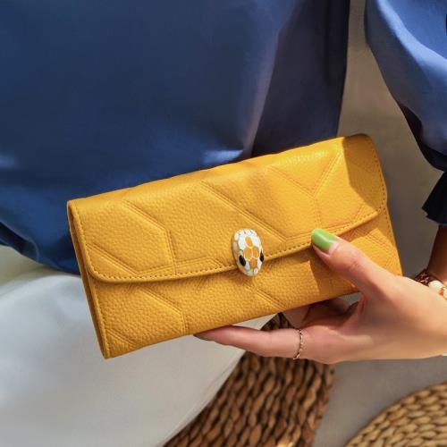 頭層牛皮時尚女長款大容量錢包