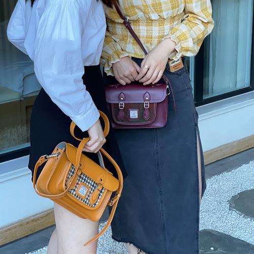 哈里斯劍橋包Harris tweed單肩復古高級感百搭時尚斜挎包郵差包女