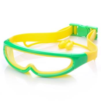 .anti-fog kids earplug glasses swimming goggles swim hap set