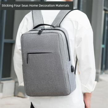 雙肩包男士簡約防水大容量小型旅行背包運動休閑電腦包大學生書包