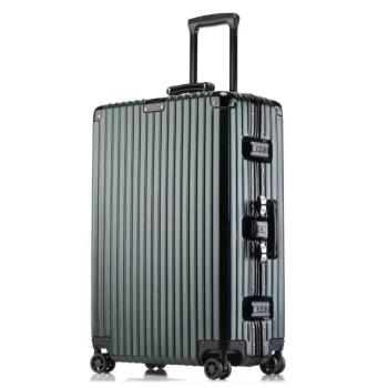 復古學生行李箱20寸鋁框登機箱防刮男女旅行箱28靜音萬向輪拉桿箱