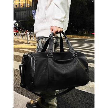 手提包幹濕分離商務旅行健身包大容量短途出差登機包單肩斜跨揹包