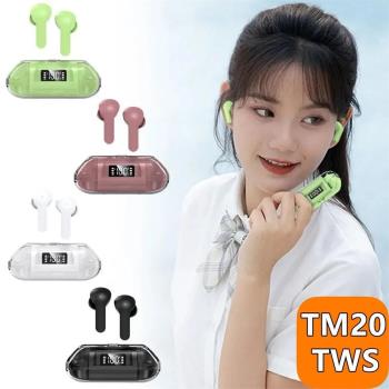 Bluetooth 5.3 Wireless TWS Earphone new TM20 Smart Touch Cal