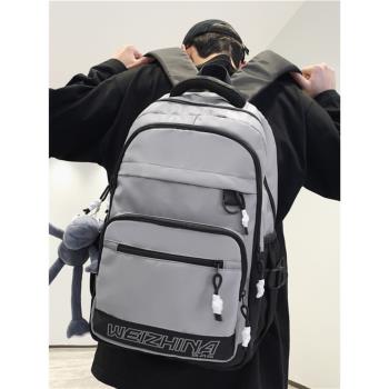 揹包男高中生大學生韓版大容量旅行初中生書包女日系原宿風雙肩包