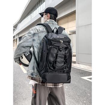 雙肩包男大容量多功能書包出差旅游背包騎行運動健身籃球包旅行包