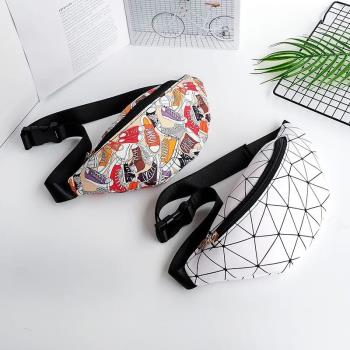 Print Colorful Waist pack Bag For Men Women Fashion Casual