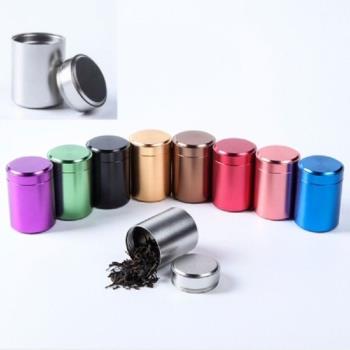 Round Small Aluminum Cans Metal Candy Jar Sealed Loose Tea